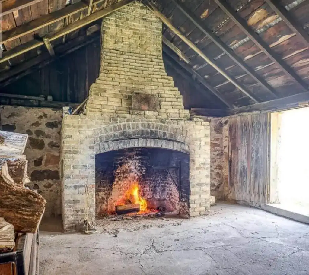 Original 1800s stone smokehouse